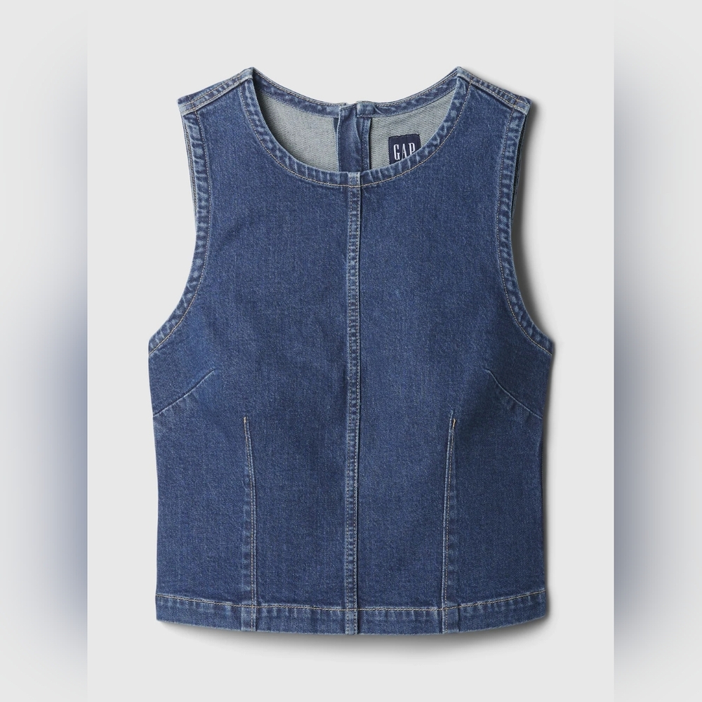 NWT GAP denim shell top